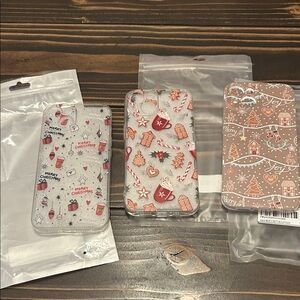 3 iPhone 14 Holiday Phone Cases - Multicolor